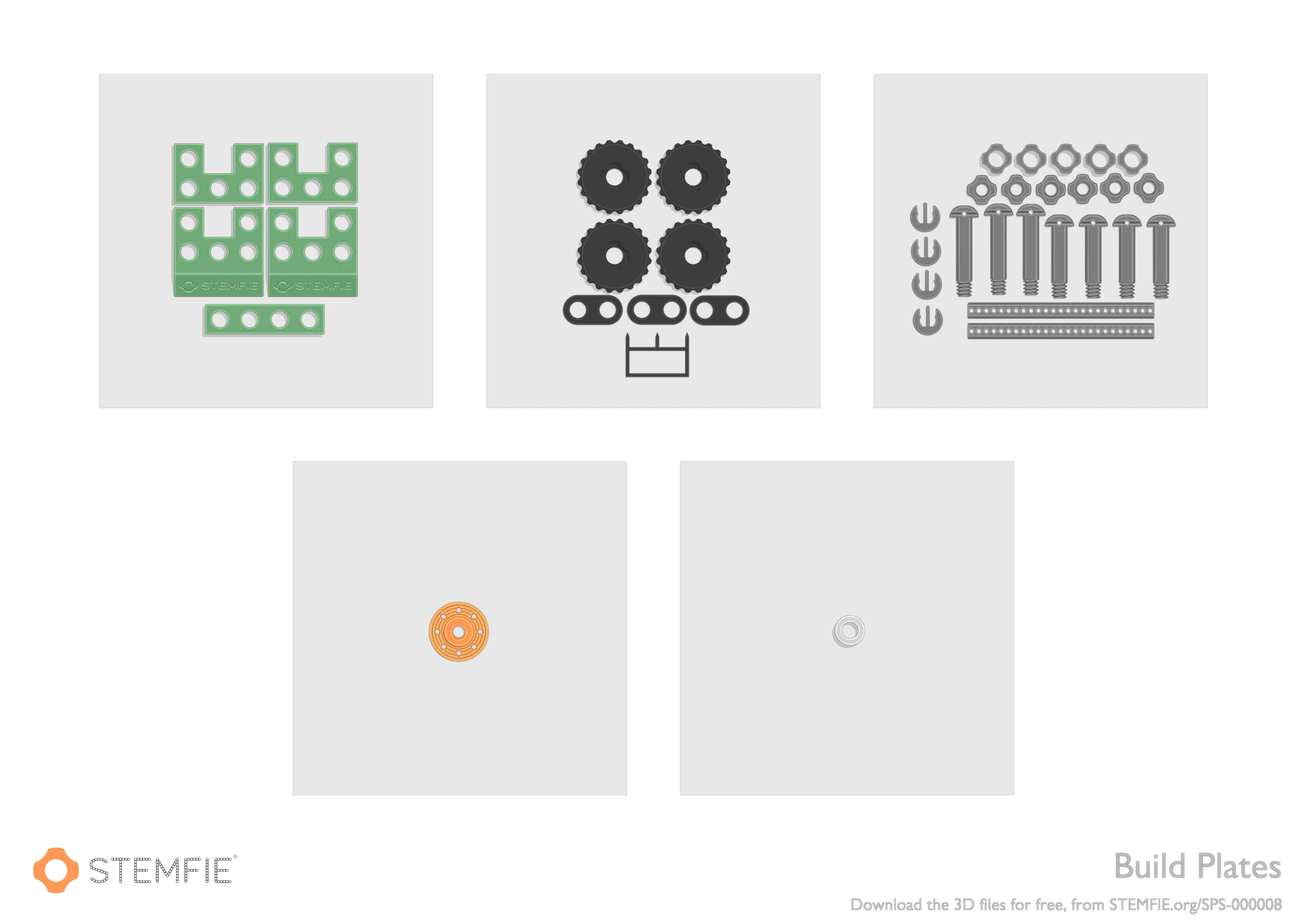 STEMFIE.org Project SPS 000008 Small toy car BUILD PLATES