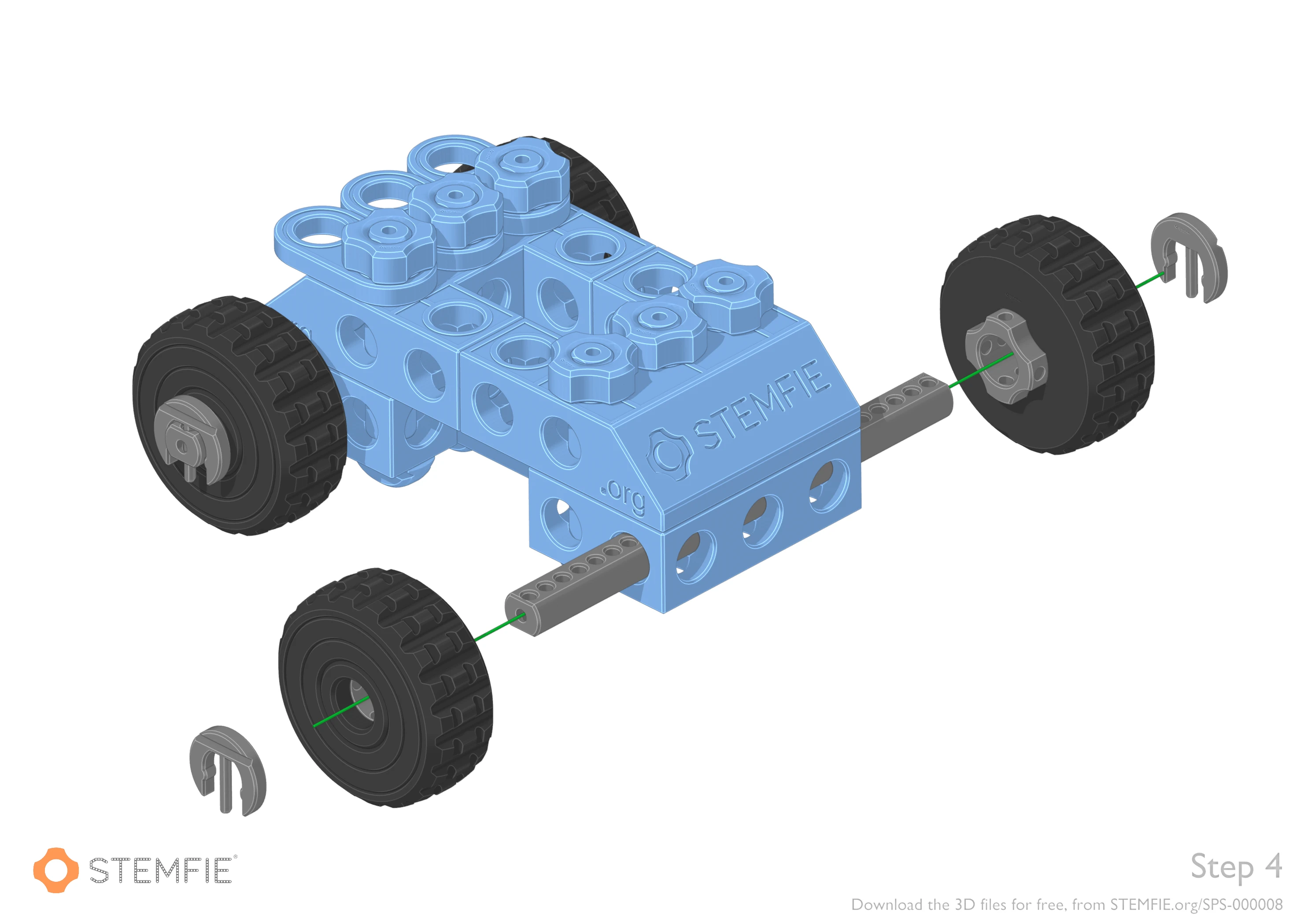 STEMFIE.org Project SPS 000008 Small toy car STEP 01