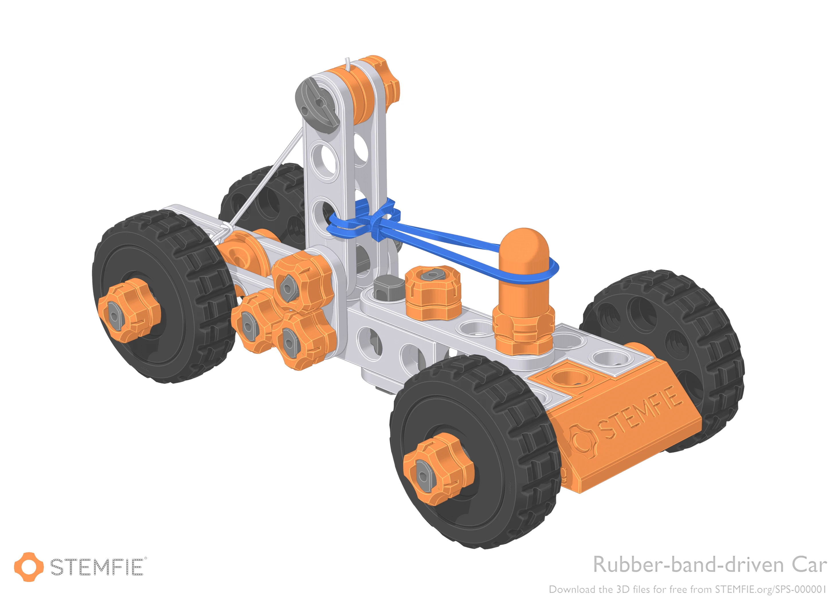 Build a fun car to tackle the mousetrap challenge, demonstrating how stored energy can be controlled and released to achieve motion. Perfect for hands-on learning and creativity! (SPS-000001)